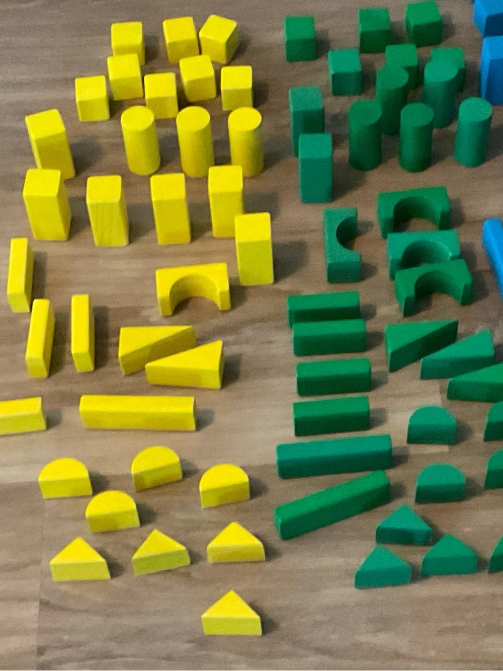 Lakeshore | 135 Piece Colorful Wooden Building Blocks - Red, Blue, Green, Yellow